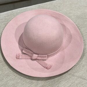 Pink felt hat